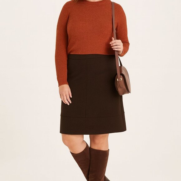 Classic Talbots Chocolate Brown Skirt - Picture 1 of 6